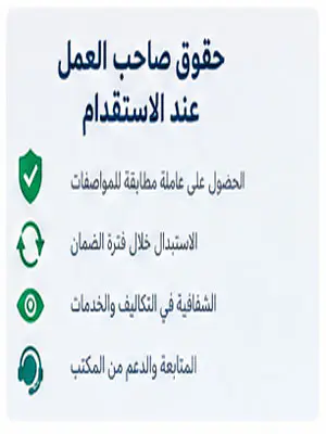 حقوق صاحب العمل عند الاستقدام